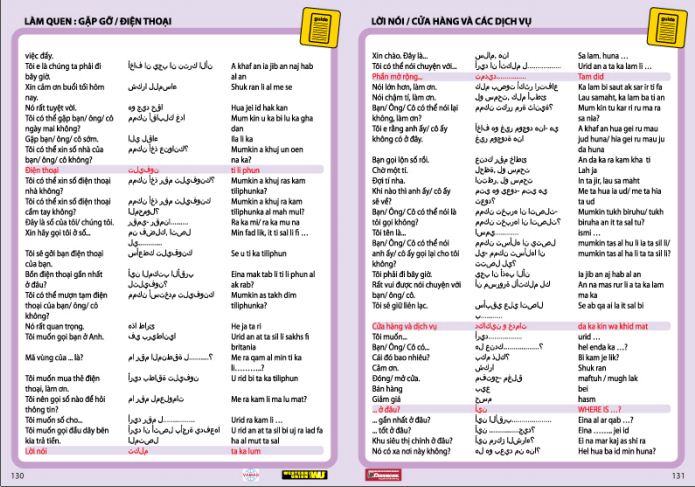 cẩm nang các từ và thành ngữ thường sử dụng khi làm việc tại Ả Rập phần 3
